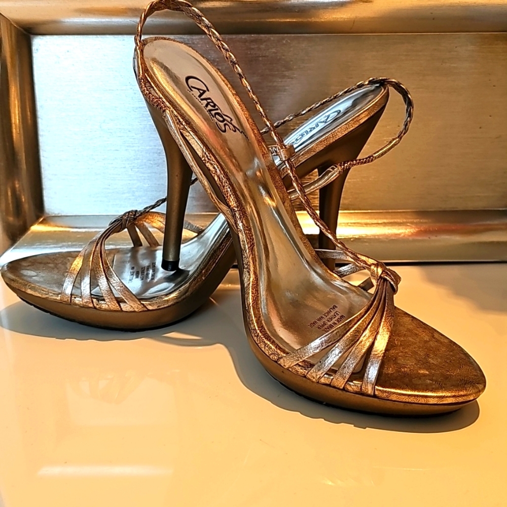 Carlos Santana Gold Women's Heels